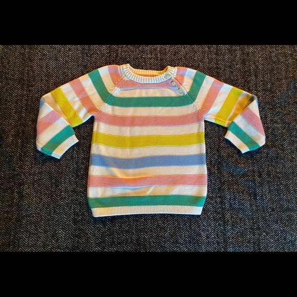 H&M Other - H&M pastel striped sweater with cool textured look size 1.5-2T